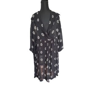 The‎ Masai Clothing Company BlackSheer Tunic Dress XXL Scandi Boho Breezy